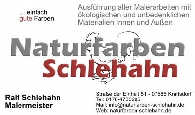 Sponsoren kurz vorgestellt: Naturfarben Schlehahn Kraftsdorf